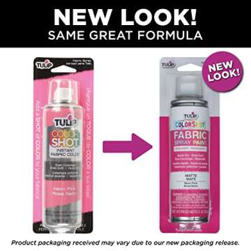 Tulip ColorShot Instant Spray Fabric Color 3oz. Neon Pink