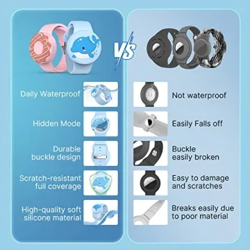 Waterproof Air Tag Bracelets for Kids - Durable & Cute