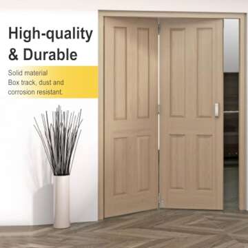 Bifold Closet Track Kit 24in - Durable & Easy to Install