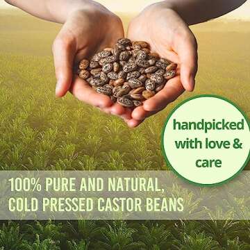 Essentially KateS Castor Oil 16.9 Fl Oz - 100% Pure and Natural, Cold Pressed, and Hexane-Free - Hair Care, Skin Care and Body Care