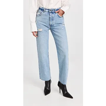 ANINE BING Gavin Jeans for Women in Washed Blue Style