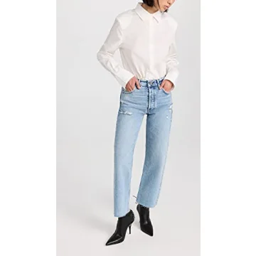 ANINE BING Gavin Jeans for Women in Washed Blue Style