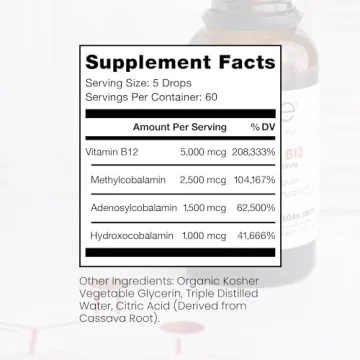 Pure TheraPro Vegan B12 Drops for Energy and Health Support