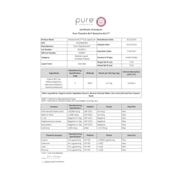 Pure TheraPro Vegan B12 Drops for Energy and Health Support