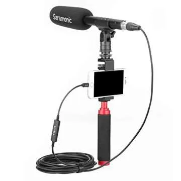 19.7 Foot/6M XLR to Lightning Cable, Saramonic LC-XLR 3 Pin XLR (Female) Microphone Plug to Lightning Connector, Microphone Adapter Compatible with iPhone 13 12 11, iPhone X