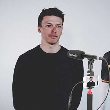 19.7 Foot/6M XLR to Lightning Cable, Saramonic LC-XLR 3 Pin XLR (Female) Microphone Plug to Lightning Connector, Microphone Adapter Compatible with iPhone 13 12 11, iPhone X