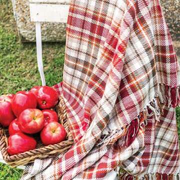 C&F Home Samuel Plaid Woven Throw Blanket for Cozy Decor