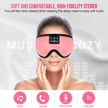 MUSICOZY Bluetooth 5.2 Sleep Headphones with HD Sound