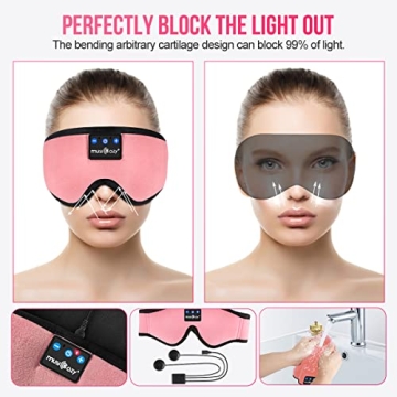 MUSICOZY Bluetooth 5.2 Sleep Headphones with HD Sound