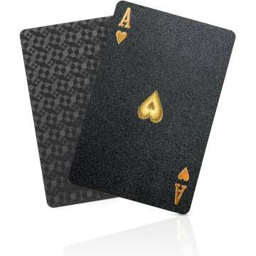 Waterproof Black Diamond Playing Cards - HD Deck
