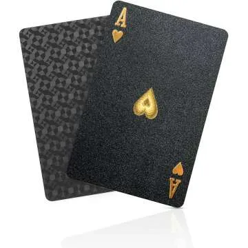 Waterproof Black Diamond Playing Cards - HD Deck