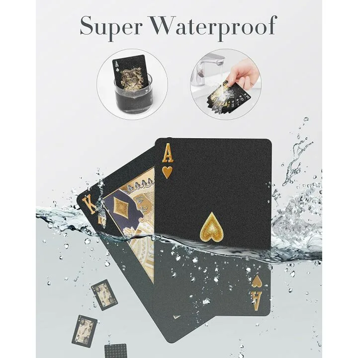 Waterproof Black Diamond Playing Cards - HD Deck