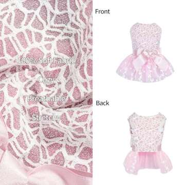 CuteBone Dog Birthday Dress Girl Puppy Skirt Tutu Cat Wedding Outfit Pet Party Clothes for Small Dogs Costume DD16M