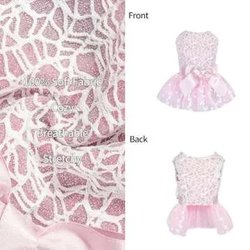 CuteBone Dog Birthday Dress Girl Puppy Skirt Tutu Cat Wedding Outfit Pet Party Clothes for Small Dogs Costume DD16M