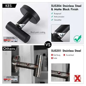 KES Bathroom Towel Hook - Elegant Stainless Steel Design