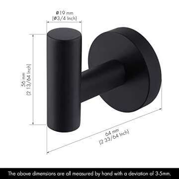 KES Bathroom Towel Hook - Elegant Stainless Steel Design