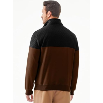 Lightweight Quilted Fall Sweatshirt for Men