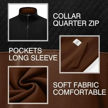 Lightweight Quilted Fall Sweatshirt for Men