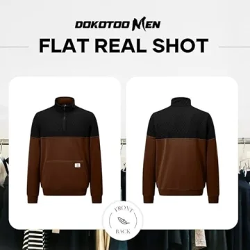 Lightweight Quilted Fall Sweatshirt for Men