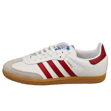 adidas Samba Soccer Shoes - Cloud White/Burgundy