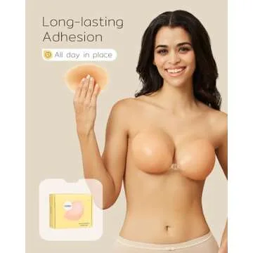 Niidor Strapless Silicone Bra for Backless Dresses