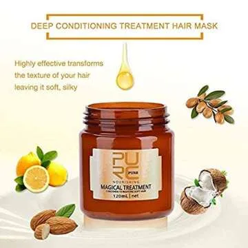 120ml Magical Hair Treatment Mask 5 Seconds Repairs Damage Hair Advanced Molecular Hair deep Conditioner Roots Treatment Return Bouncy Restore Elasticity Hair Care Essence