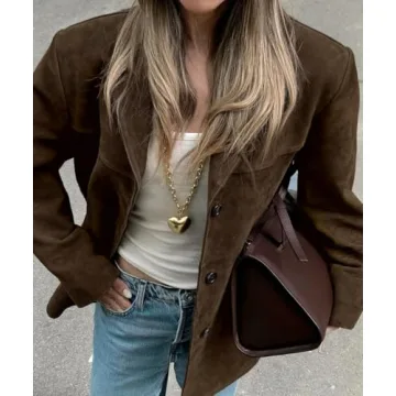 RICHTRUE Suede Jacket - Fashionable Y2K Outerwear