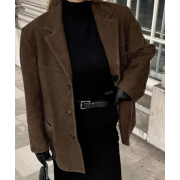 RICHTRUE Suede Jacket - Fashionable Y2K Outerwear