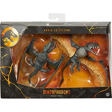Jurassic World Amber Collection Dimorphodon Figure 2-Pack