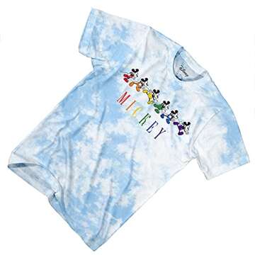 Disney Men's Mickey Mouse Tie Dye Graphic Tee Shirt