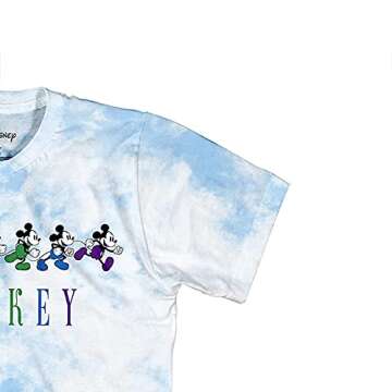 Disney Men's Mickey Mouse Tie Dye Graphic Tee Shirt
