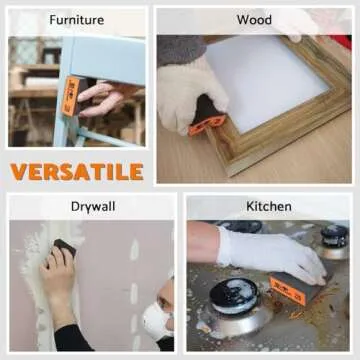 Versatile Sanding Sponge Set for Wood and Drywall Projects