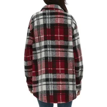 CHYRII Women's Casual Flannel Shacket for Cozy Style