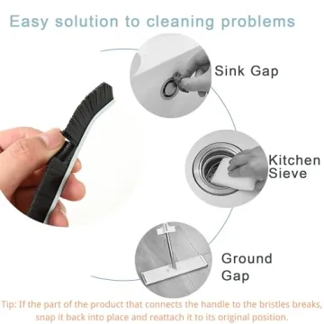 Hiyniaz Crevice Cleaning Brush Tool for Tough Cleaning Tasks