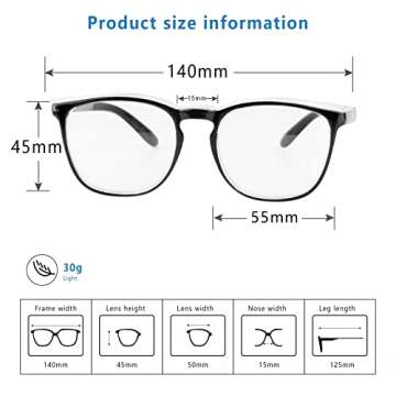 Stylish Safety Glasses for Women - SQIMZAR 3 PCS Set