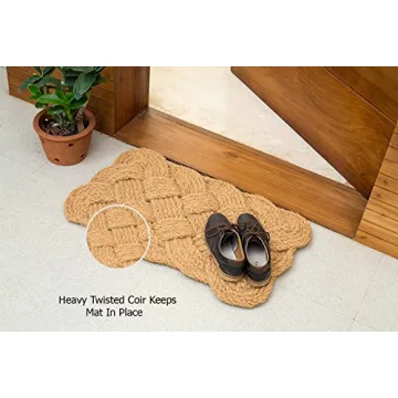 Iron Gate Natural Jute Rope Woven Doormat 18x30