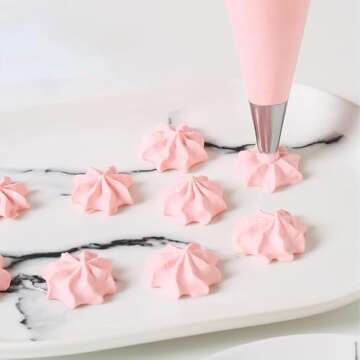 LABOTA Piping Bags Disposable,10 Inch Pastry Bags,200 Tipless Icing Bags for Cake Decorating