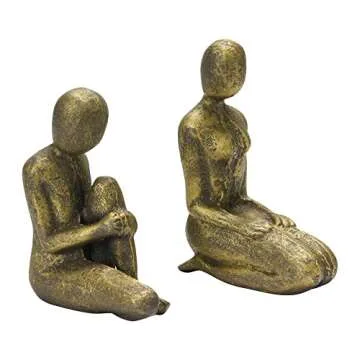 Elegant Bloomingville Cast Iron Bookends for Art Lovers