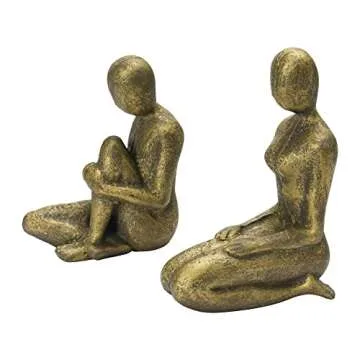 Elegant Bloomingville Cast Iron Bookends for Art Lovers