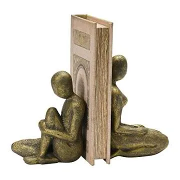 Elegant Bloomingville Cast Iron Bookends for Art Lovers
