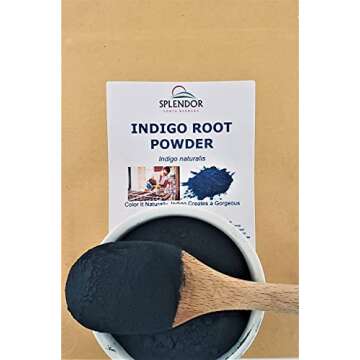 Indigo Powder 4 oz, Blue Indigo Powder, Blue Vegetable Dye, Natural Blue SOAP Making Color, Eco Frie...