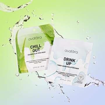 Hydrating Avatara Chill Out Face Masks - 15 Sheets