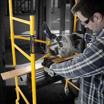 MetalTech Scaffold Platform, 9 Ft Reach, 500 Lbs Capacity