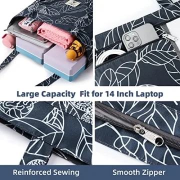 Stylish WLLWOO Yoga Bag for Women with Mat Carrier