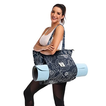 Stylish WLLWOO Yoga Bag for Women with Mat Carrier