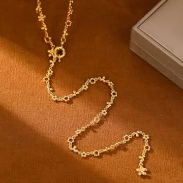 SHANG JIURUI Elegant Gold Y-Necklace for Sophisticated Style