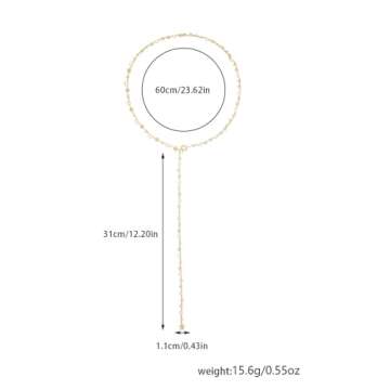 SHANG JIURUI Elegant Gold Y-Necklace for Sophisticated Style