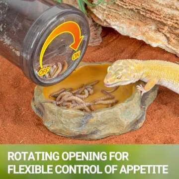REPTI ZOO Cricket Calcium Powder Mixer for Reptiles
