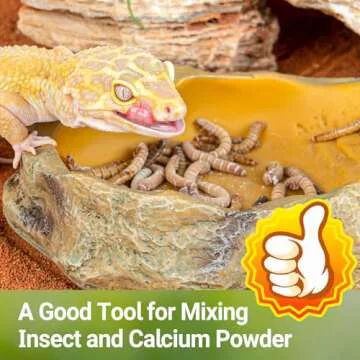 REPTI ZOO Cricket Calcium Powder Mixer for Reptiles
