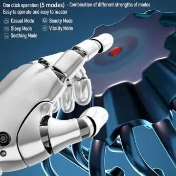 JIEJUNJIE Electric Scalp Massager - Octopus Head Massager Stress Relax, 20 Claw Multi-Configuration Array Vibrating Nodes, 5 Modes, Bluetooth Music, Hair Scalp Relaxation, Fatigue Relief